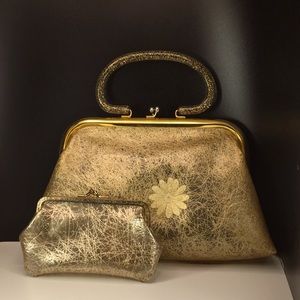 Vintage gold handbag